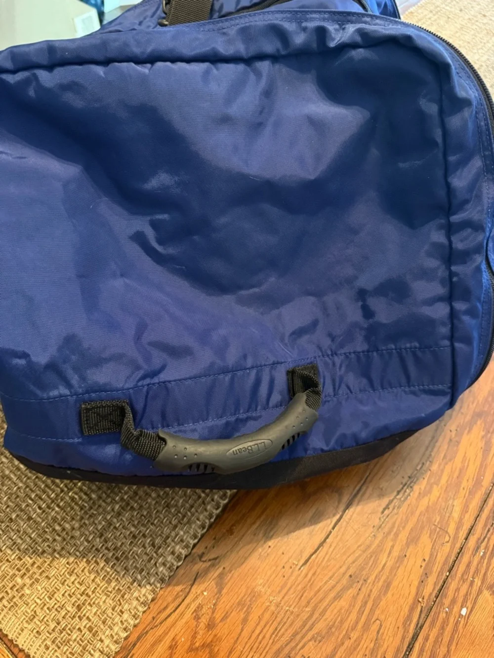 LL Bean Blue Travel Duffel Bag - XL capacity Vintage Y2K